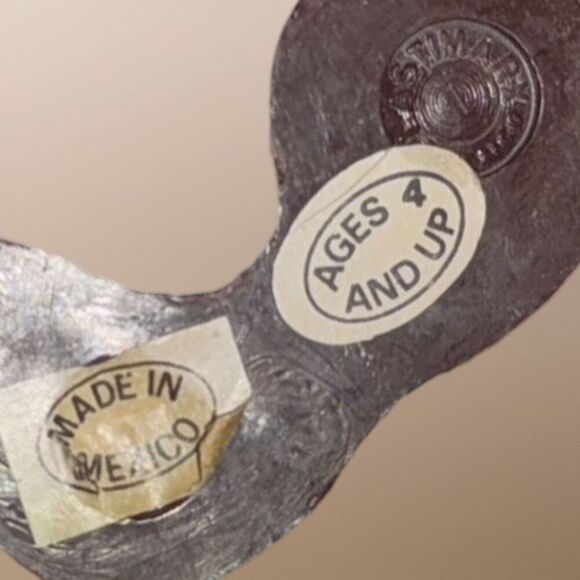 Vintage Louis Marx Native Brown Styled Plastic Indian Chief Figure Plastimarx 6” - Picture 3 of 4